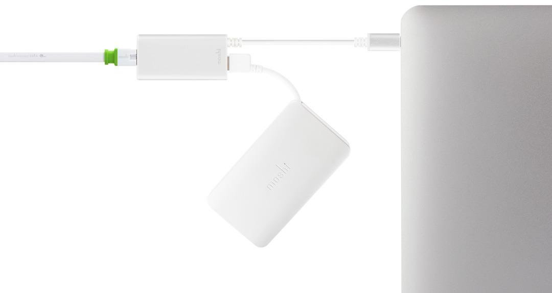 Адаптер Moshi USB-C to Gigabit Ethernet 99MO084203 (Silver) купить в интернет-магазине icover