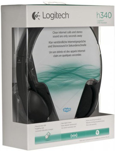 Наушники с микрофоном Logitech H340 981-000475 (Black) купить в интернет-магазине icover