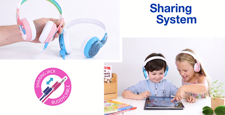Детские Bluetooth-наушники с микрофоном BuddyPhones Wave (Monkey) купить в интернет-магазине icover