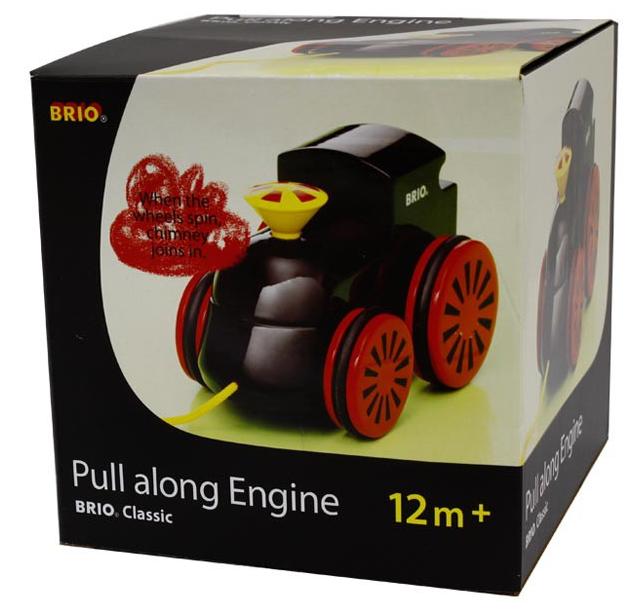 BRIO Паровоз (30304) - каталка на веревочке (Black) купить в интернет-магазине icover