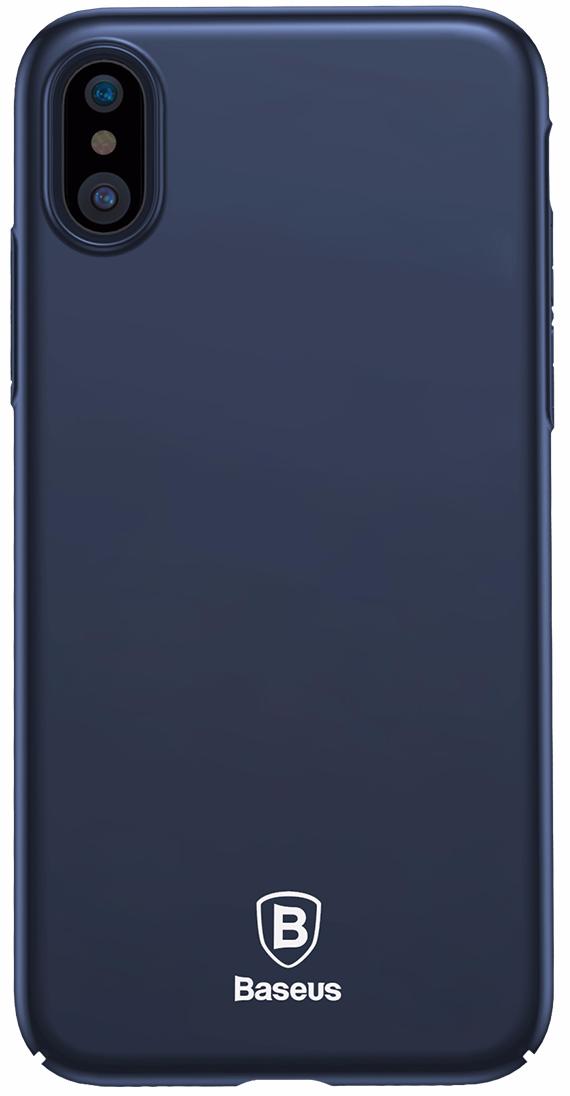 

Чехол-накладка Baseus Thin Case (WIAPIPHX-ZB15) для Apple iPhone X (Dark Blue)