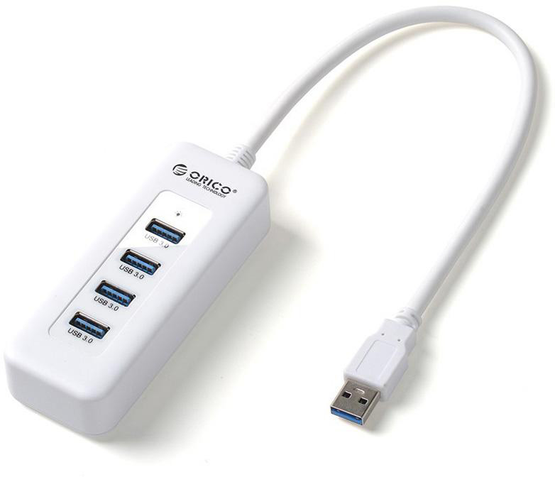 USB-концентратор Orico U3R1H4 USB 3.0 (White) купить в интернет-магазине icover