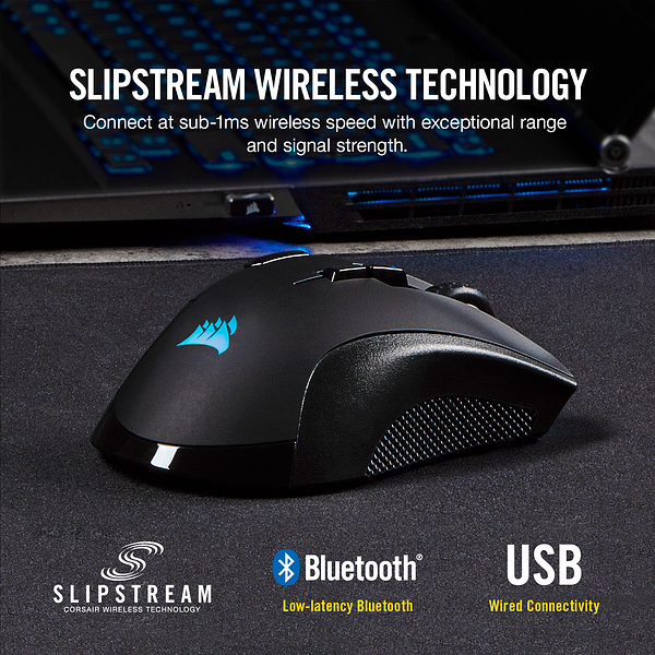 Игровая мышь Corsair Gaming Ironclaw RGB CH-9317011-EU (Black) купить в интернет-магазине icover