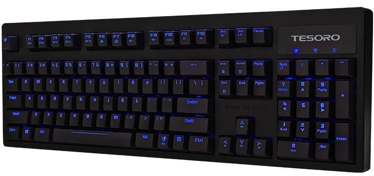 Tesoro Excalibur Spectrum Kailh Blue (TS-G7SFL) - игровая клавиатура (Blue) купить в интернет-магазине icover