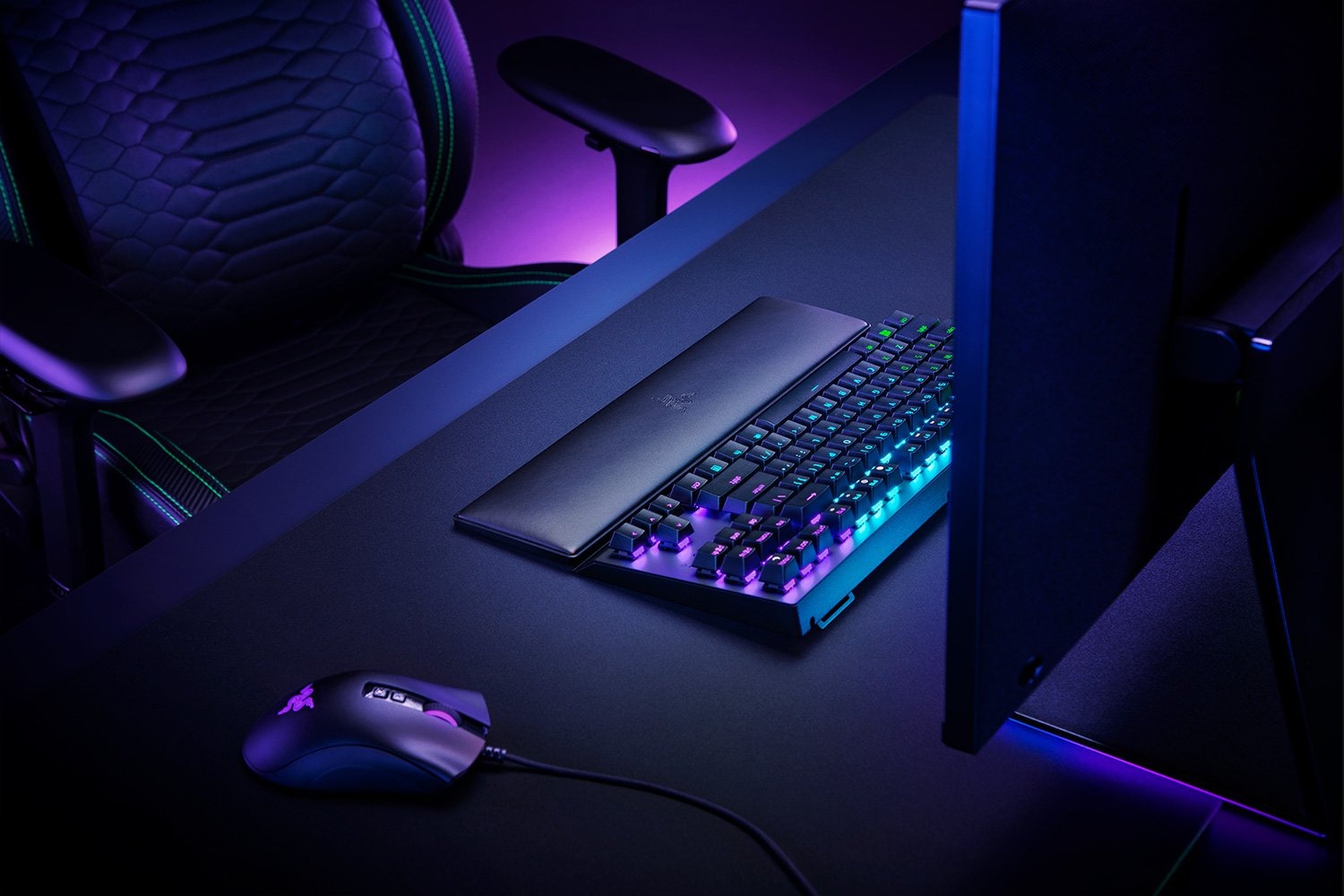 Подставка под запястье Razer Ergonomic Wrist Rest for Tenkeyless Keyboards RC21-01710100-R3M1 (Black) купить в интернет-магазине icover