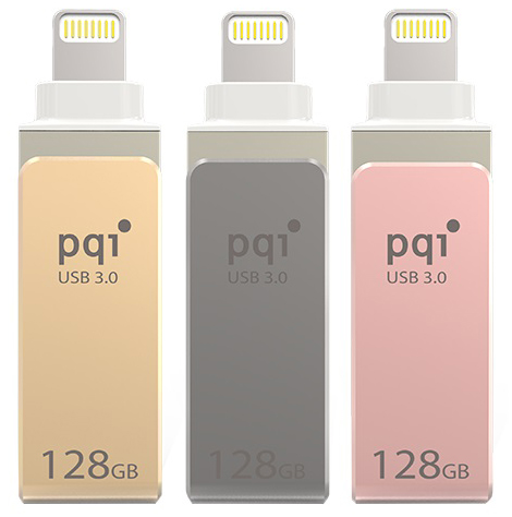 PQI iConnect mini 128Gb (6I04-128GR2001) - внешний накопитель (Gold) купить в интернет-магазине icover