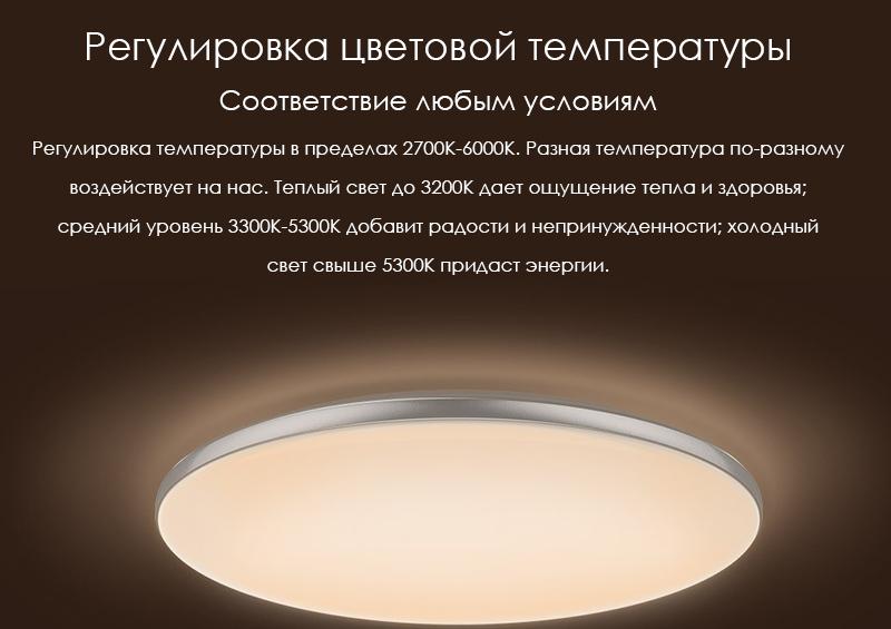 Потолочная лампа Xiaomi Yeelight LED Celling Lamp Mini YLXD54YL (Silver) купить в интернет-магазине icover