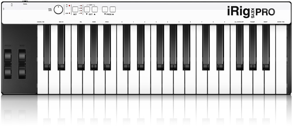 USB-контроллер IK Multimedia iRig Keys Pro - MIDI с lightning для iPhone/iPad/Mac/PC купить в интернет-магазине icover
