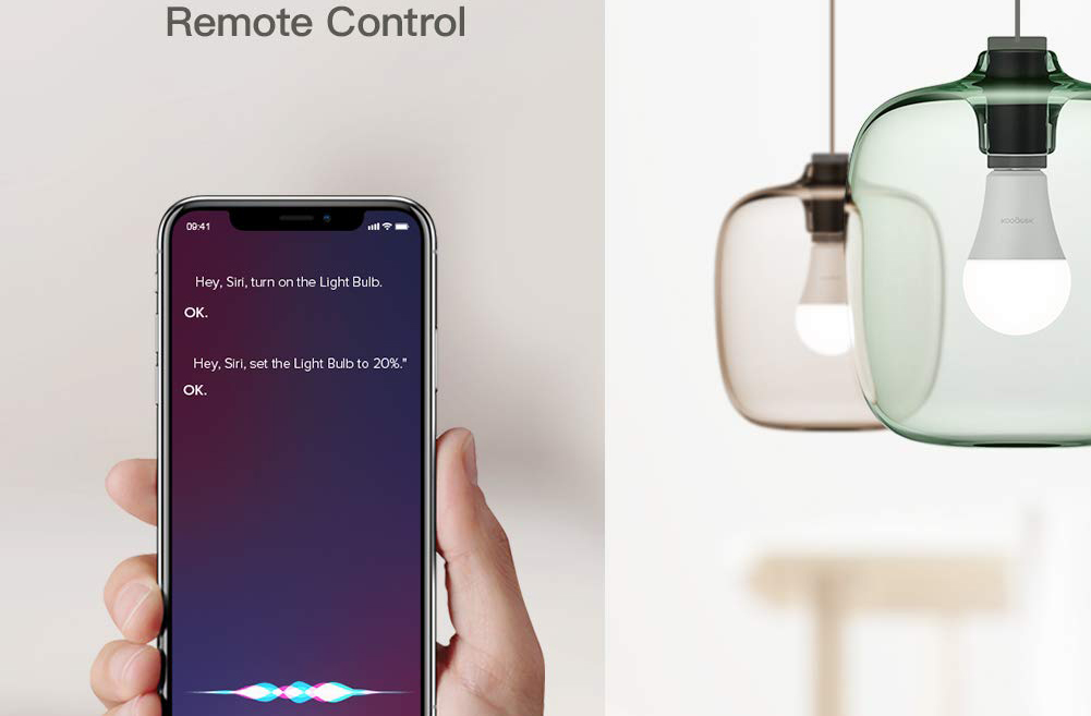 Умная лампа Koogeek Dimmable Wi-Fi Smart Light Bulb E27 (B07JM3MZLL) купить в интернет-магазине icover