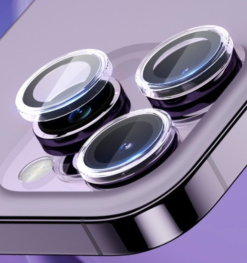 Защитное стекло для камеры BlueO Camera lens Acrylic frame для iPhone 14 Pro/14 Pro Max 3 шт. (Clear) купить в интернет-магазине icover