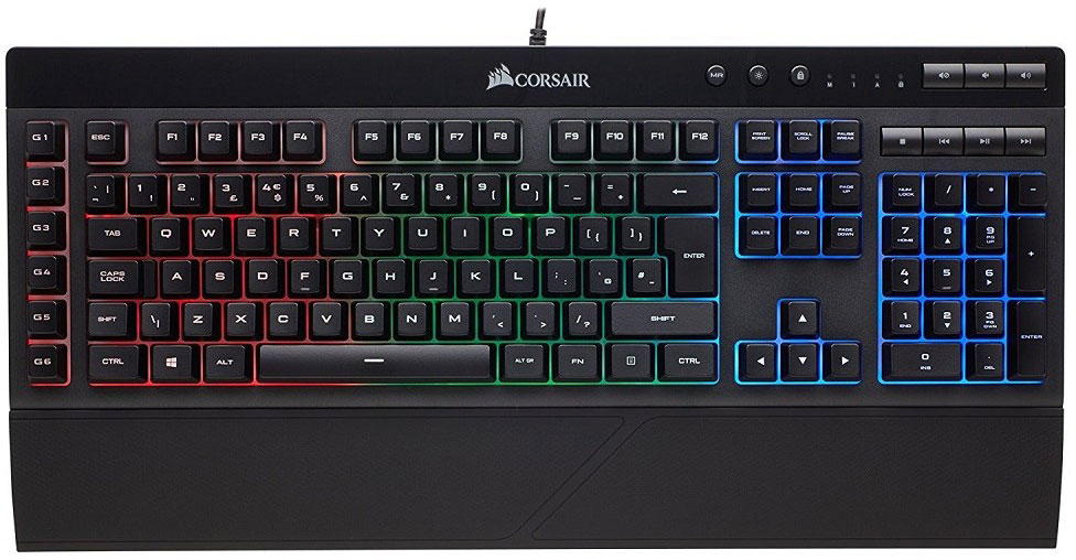 Игровая клавиатура Corsair Gaming K55 RGB CH-9206015-RU (Black) купить в интернет-магазине icover