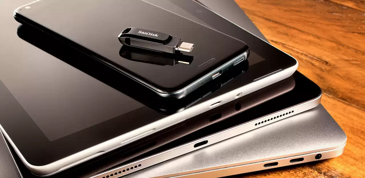 Флеш-накопитель SanDisk Ultra Dual Drive Go (SDDDC3-064G-G46) USB-C/A 64GB (Black) купить в интернет-магазине icover