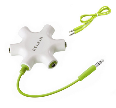 Belkin RockStar – хаб для наушников (White/Green) купить в интернет-магазине icover