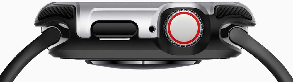 Чехол Spigen Tough Armor (062CS24478) для Apple Watch series SE/6/4 44mm (Silver) купить в интернет-магазине icover