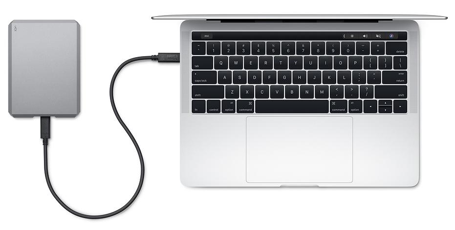 Внешний жесткий диск LaCie Mobile Drive (STHG4000402) 4Tb USB 3.1 Type C (Space Grey) купить в интернет-магазине icover