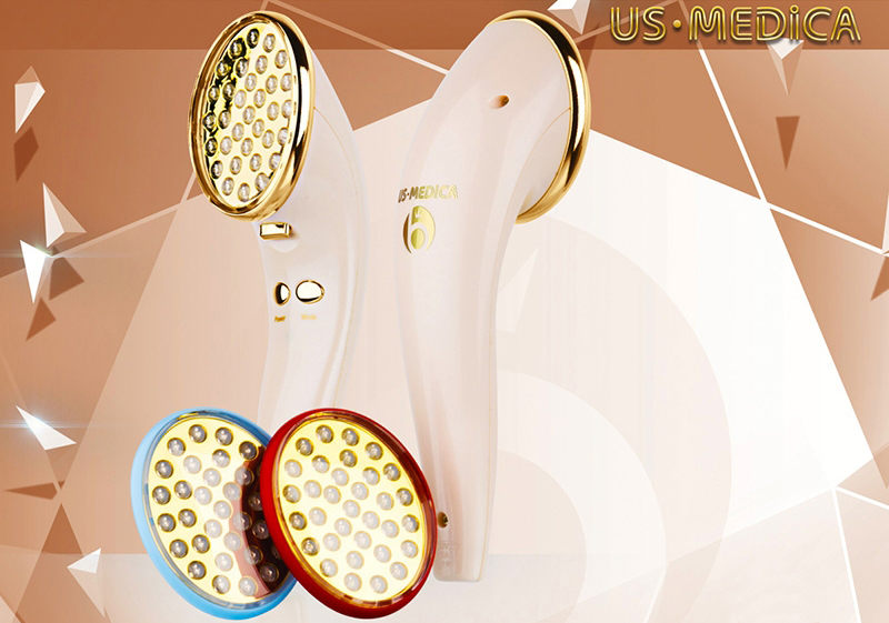 US Medica Прибор для LED-фототерапии Therapy Gold (Pink) купить в интернет-магазине icover