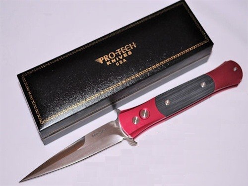Pro-Tech Don Custom (PR/1733) - автоматический складной нож (Dark Pink) купить в интернет-магазине icover
