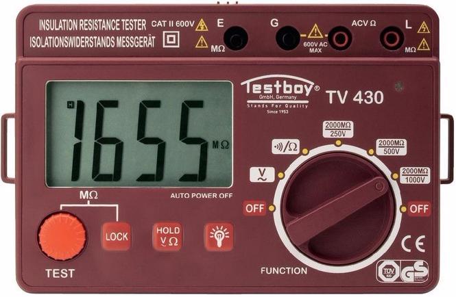 Testboy TV 430N - прибор для проверки сопротивления изоляции (Red) купить в интернет-магазине icover