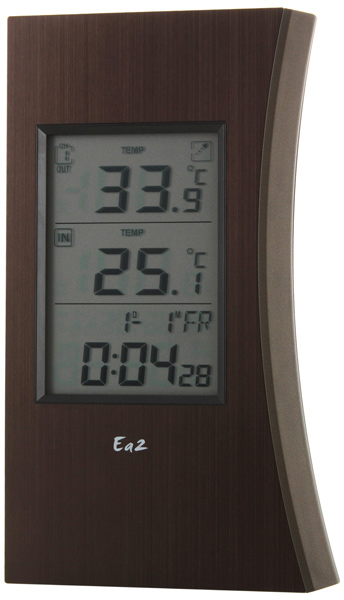 Термометр с часами Ea2 ED601 (Brown) купить в интернет-магазине icover