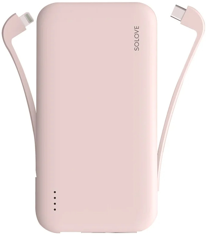 Внешний аккумулятор Solove W7 10000 mAh (Pink) купить в интернет-магазине icover
