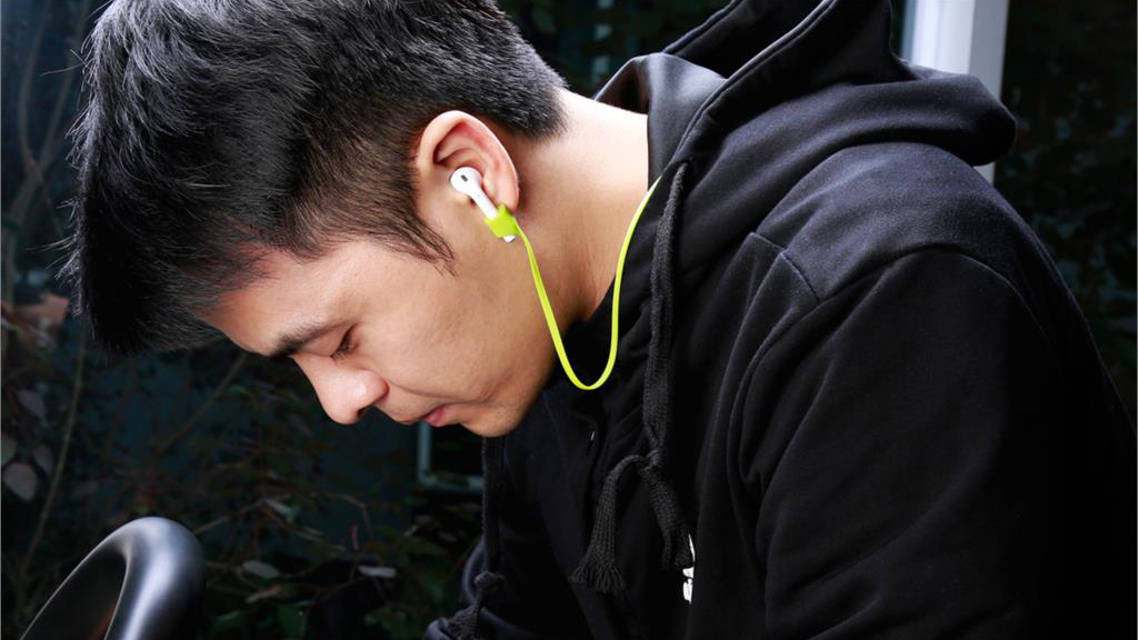 Держатель AirPods Baseus Earphone Strap для наушников Apple (Green) купить в интернет-магазине icover