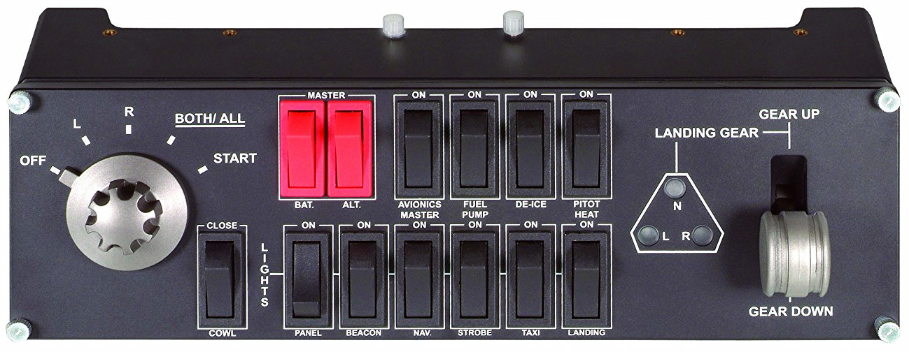 Контроллер для игровых авиасимуляторов Logitech Flight Switch Panel 945-000012 (Black) купить в интернет-магазине icover
