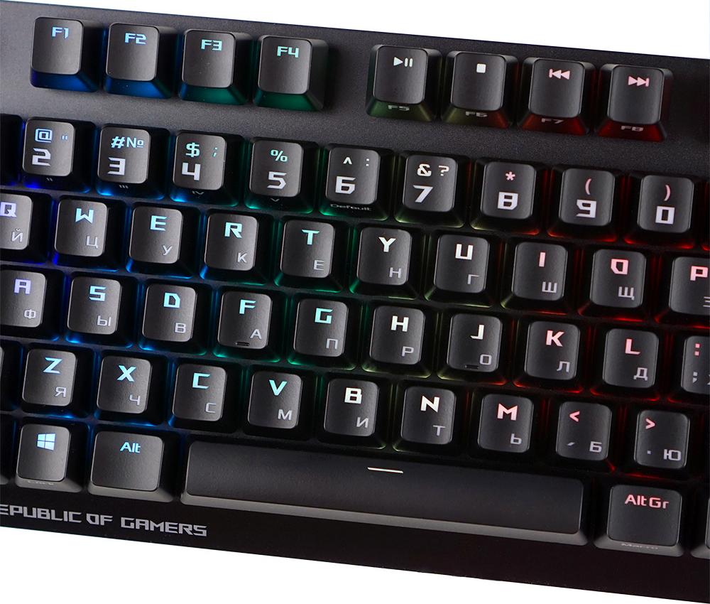 Игровая клавиатура Asus ROG Strix Scope Cherry MX Red 90MP0180-B0RA00 (Black) купить в интернет-магазине icover
