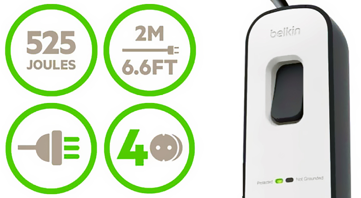 Сетевой фильтр Belkin Surge Protectors BSV401vf2M (White) купить в интернет-магазине icover