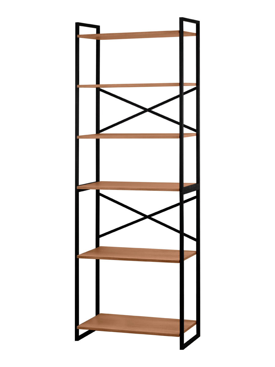 Стеллаж лофт RIDBERG CHICAGO 6 полок (Dark Oak) купить в интернет-магазине icover