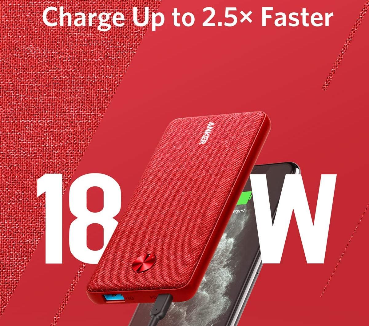 Внешний аккумулятор Anker PowerCore III Sense 10000 mAh (Red) купить в интернет-магазине icover