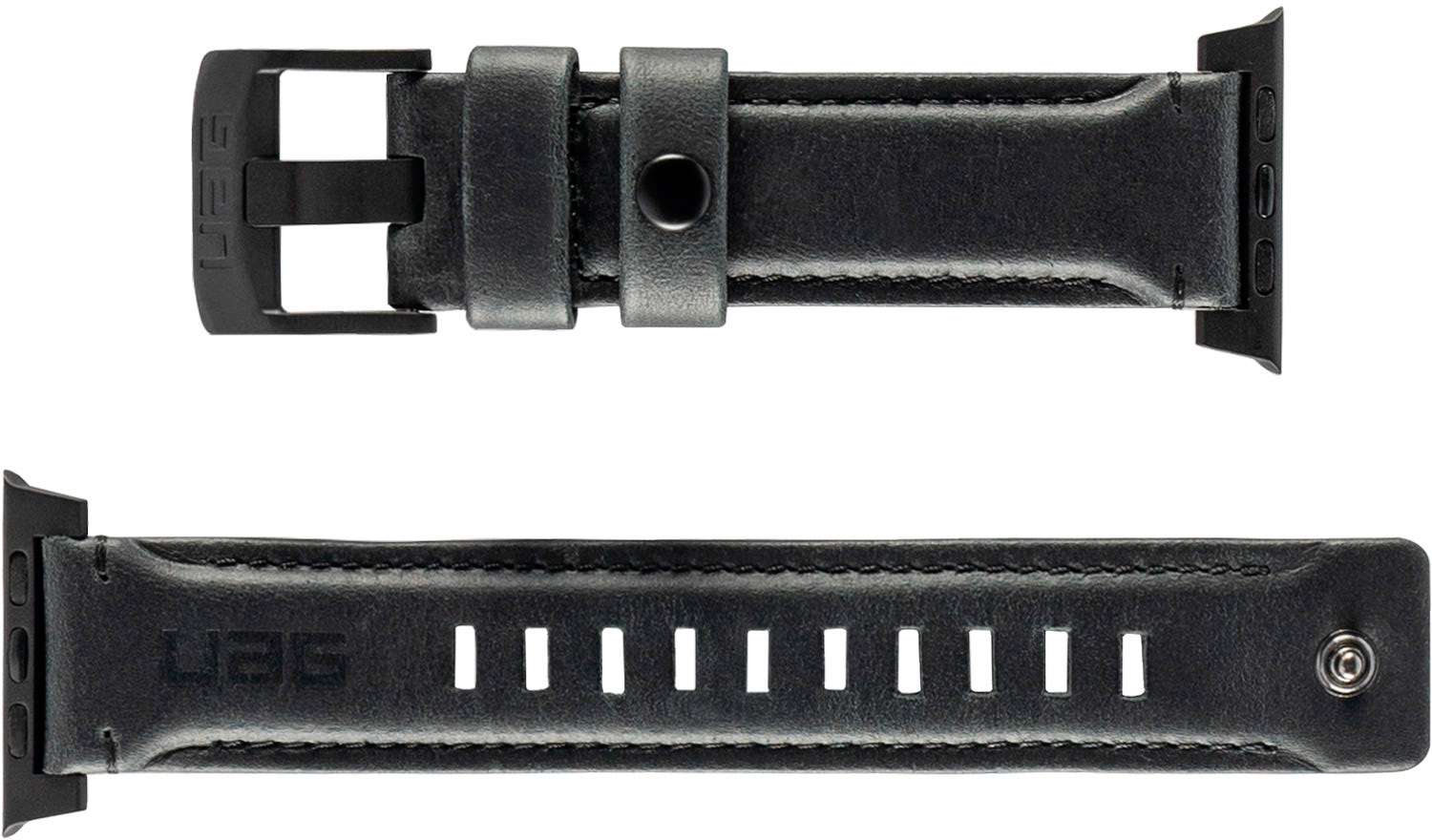 Ремешок Urban Armor Gear Leather (19148B114040) для Apple Watch Series 2/3/4 42/44 mm (Black) купить в интернет-магазине icover