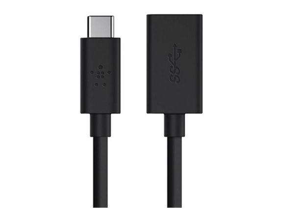 Кабель-переходник Belkin USB-C to USB-A Adapter F2CU036btBLK (Black) купить в интернет-магазине icover