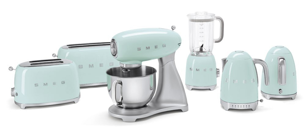 Планетарный миксер Smeg SMF01PGEU (Green Water) купить в интернет-магазине icover