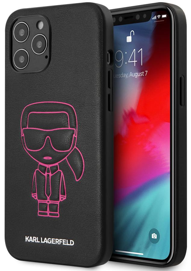 

Чехол Karl Lagerfeld Ikonik Outline (KLHCP12LPCUIKPI) для iPhone 12 Pro Max (Black/Pink)