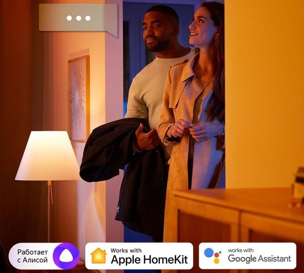 Умная лампа Philips Hue White And Color Ambiance E27 (929002216824) купить в интернет-магазине icover