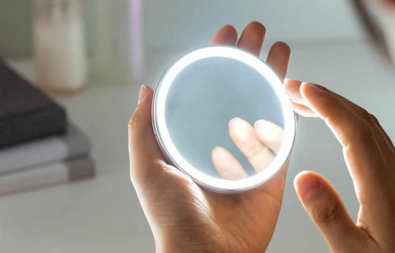 Косметическое зеркало Xiaomi Jordan&Judy LED Makeup Mirror (Black) купить в интернет-магазине icover