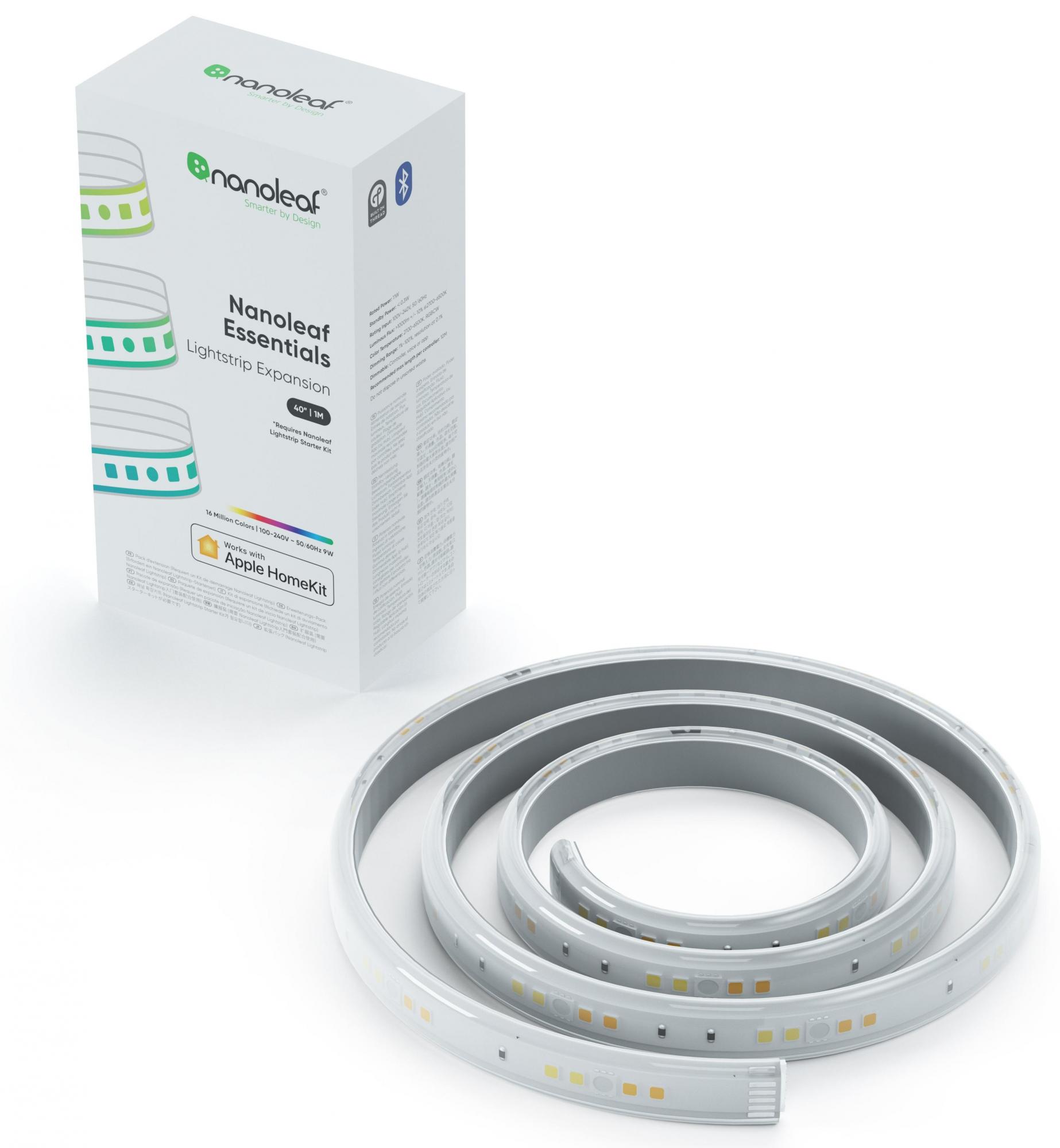 

Светодиодная лента Nanoleaf Essentials Lightstrip Expansion 1m NL55-0001LS-1M (White)