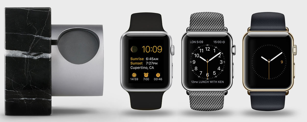 Native Union Dock Marble Edition - подставка для Apple Watch (Black) купить в интернет-магазине icover
