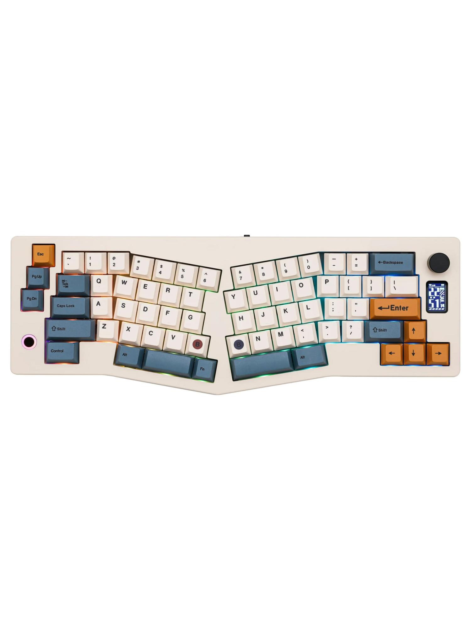 Клавиатура эргономичная Cidoo ABM066 silent blue switch (White) купить в интернет-магазине icover