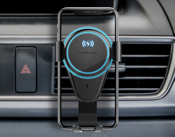 Автодержатель Momax Q.Mount Gravity Wireless Charging (White) купить в интернет-магазине icover