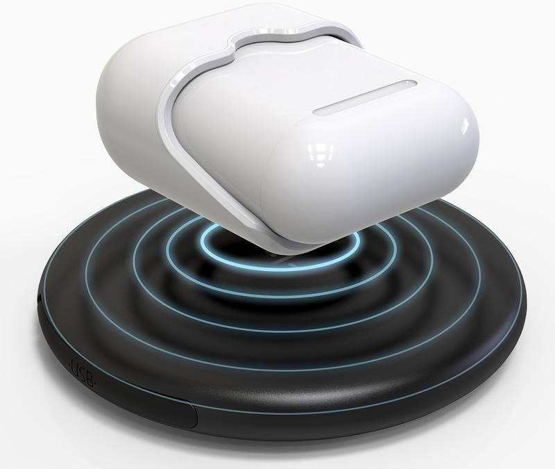 Адаптер HyperJuice QTY для беспроводной зарядки AirPods (White) купить в интернет-магазине icover