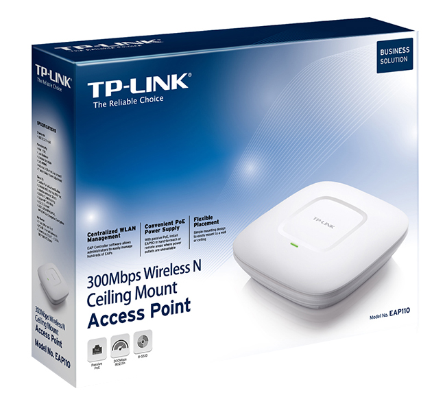 Wi-Fi точка доступа TP-Link EAP110 (White) купить в интернет-магазине icover