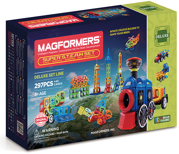 Магнитный конструктор Magformers Super Steam set (710009) купить в интернет-магазине icover