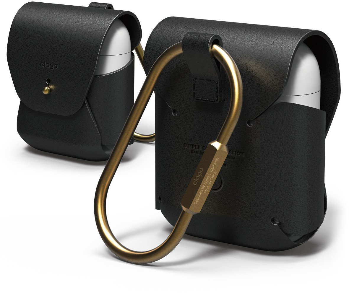 

Чехол Elago Genuine Cow Leather Case (EAPLE-BK) для AirPods (Black)