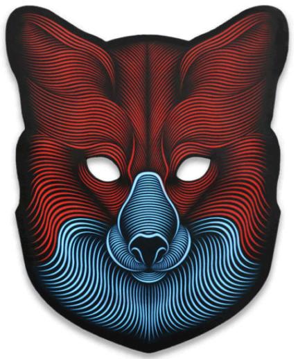 

Световая маска GeekMask Fox (Blue/Red)