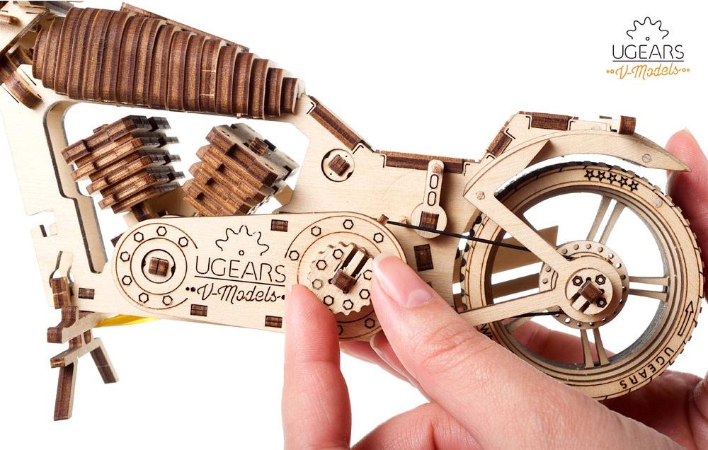 3D-пазл Ugears Байк VM-02 (70051) купить в интернет-магазине icover