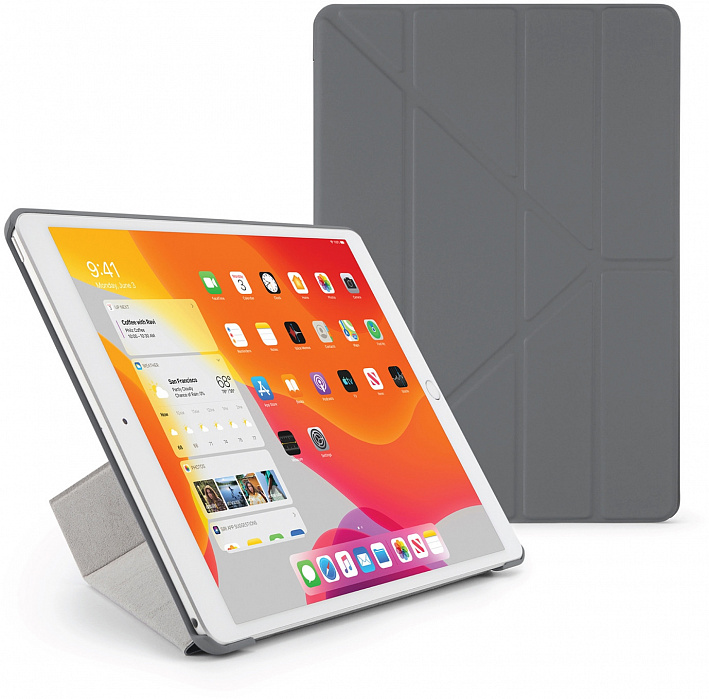 Чехол Pipetto Origami (P030-50-7) для iPad 10.2" (Dark Grey) купить в интернет-магазине icover