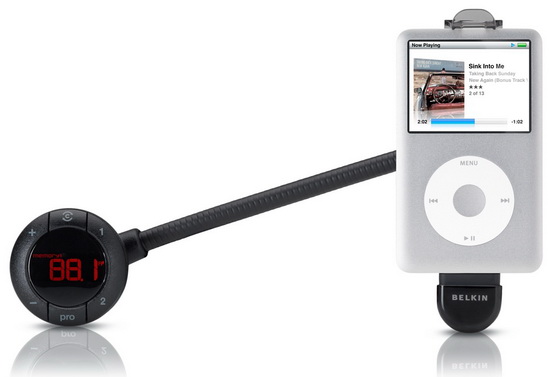 Belkin TuneBase FM Live (F8Z618) - автозарядка и FM-трансмиттер для iPhone/iPod купить в интернет-магазине icover