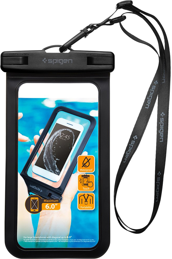 

Водонепроницаемый чехол Spigen Velo A600 (000EM21018) для смартфона 6" (Black)