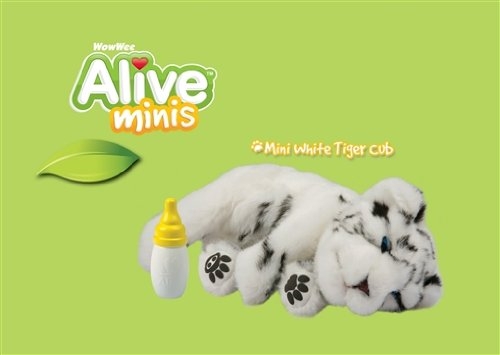 WowWee Alive Mini White Tiger Cub (01.02.9200) - интерактивная игрушка купить в интернет-магазине icover